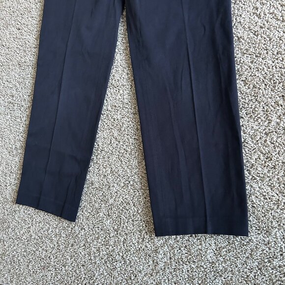 Loro Piana Mens Navy Dress Pants Size 46 Made In Italy Wool Blend Classic Fit - Picture 3 of 12